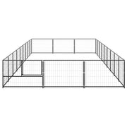 Hundgård svart 27 m² stål