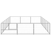 Hundgård silver 18 m² stål