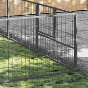 Hundgård silver 16 m² stål