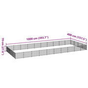 Hundgård silver 40 m² stål
