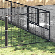 Hundgård svart 25 m² stål