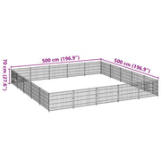 Hundgård svart 25 m² stål