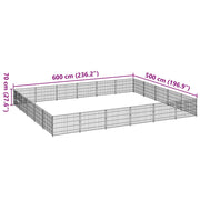 Hundgård silver 30 m² stål