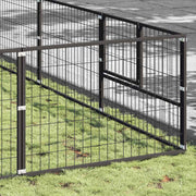 Hundgård svart 100 m² stål