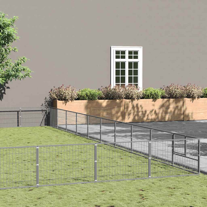 Hundgård silver 100 m² stål