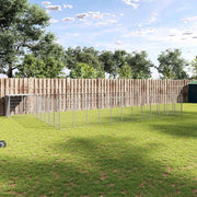 Hundgård silver 25,41 m² stål