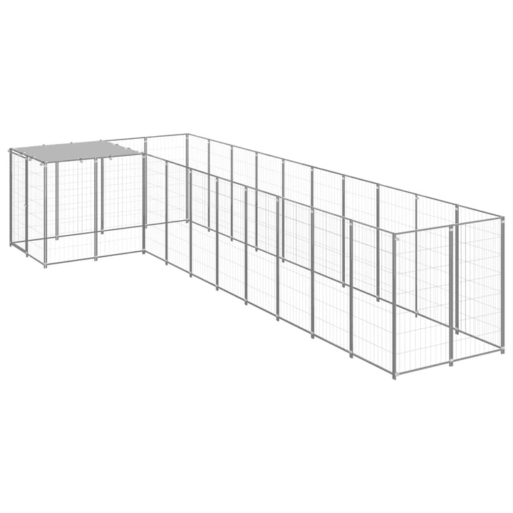 Hundgård silver 7,26 m² stål