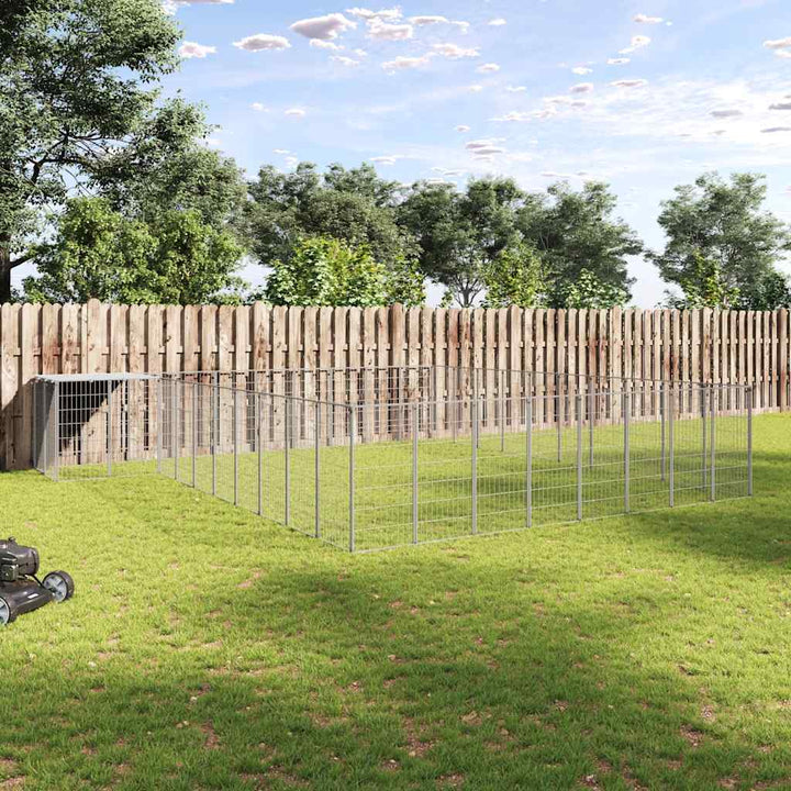 Hundgård silver 25,41 m² stål