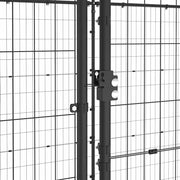 Hundgård för utomhusbruk med tak stål 21,78 m²