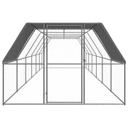 Hönsbur för utomhusbruk 3x12x2 m galvaniserat stål