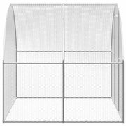Hönsbur för utomhusbruk 3x12x2 m galvaniserat stål