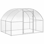 Hönsbur för utomhusbruk 3x24x2 m galvaniserat stål