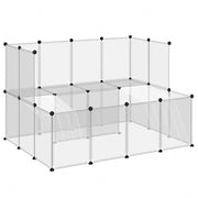 Smådjursbur transparent 143x107x93 cm PP och stål
