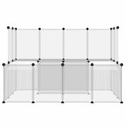 Smådjursbur transparent 143x107x93 cm PP och stål