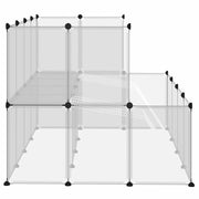 Smådjursbur transparent 143x107x93 cm PP och stål
