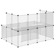 Smådjursbur transparent 143x107x93 cm PP och stål