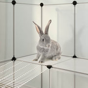 Smådjursbur transparent 143x107x93 cm PP och stål