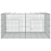 Kaninhage 2 paneler 110x79x54 cm galvaniserat järn