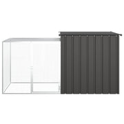 Hönsbur antracit 200x91x100 cm galvaniserat stål