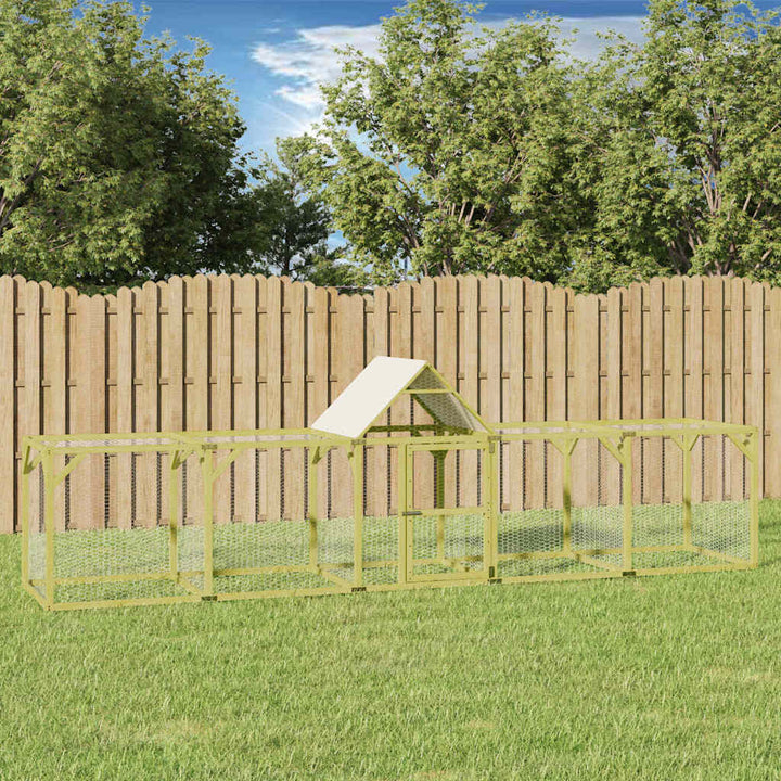 Hönshus 500x100x150 cm impregnerad massiv furu