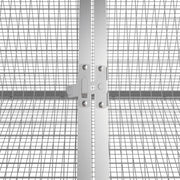 Kaninbur antracit 302,5x80,5x71 cm galvaniserat stål