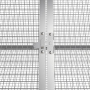Kaninbur antracit 403,5x80,5x71 cm galvaniserat stål