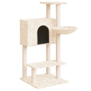 Katträd med klöspelare sisal gräddvit 142 cm