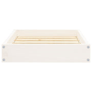 Hundbädd vit 51,5x44x9 cm massiv furu