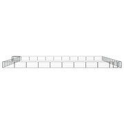 Hundbur 44 paneler svart 100x50 cm pulverlackerat stål