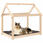 Hundbädd 101x70x90 cm massiv furu