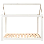 Hundbädd vit 101x70x90 cm massiv furu