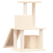 Katträd med klöspelare sisal gräddvit 82 cm