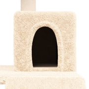 Katträd med klöspelare sisal gräddvit 82 cm
