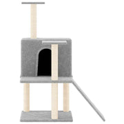 Katträd med klöspelare sisal ljusgrå 109 cm