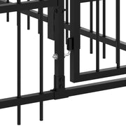 Hundgård för utomhusbruk stål 16,89 m²