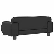 Hundbädd svart 70x45x30 cm konstläder