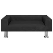 Hundbädd svart 70x45x26,5 cm sammet