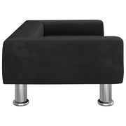 Hundbädd svart 70x45x26,5 cm sammet