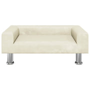 Hundbädd gräddvit 70x45x26,5 cm sammet