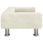 Hundbädd gräddvit 70x45x26,5 cm sammet