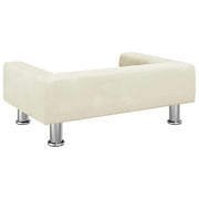 Hundbädd gräddvit 70x45x26,5 cm sammet