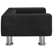 Hundbädd svart 50x40x26,5 cm sammet