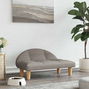 Hundbädd taupe 70x52x30 cm tyg