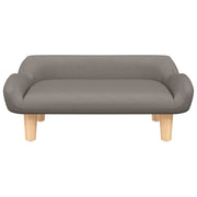 Hundbädd taupe 70x40x24 cm tyg