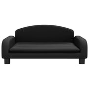 Hundbädd svart 70x45x30 cm konstläder