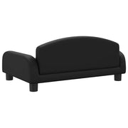 Hundbädd svart 70x45x30 cm konstläder