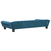 Hundbädd blå 100x50x21 cm sammet
