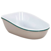 Kattlåda brun och vit 69,5x47x26 cm PP