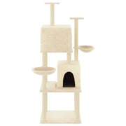 Katträd med klöspelare sisal gräddvit 180 cm