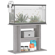Akvariestativ grå Sonoma 80x35x60 cm konstruerat trä